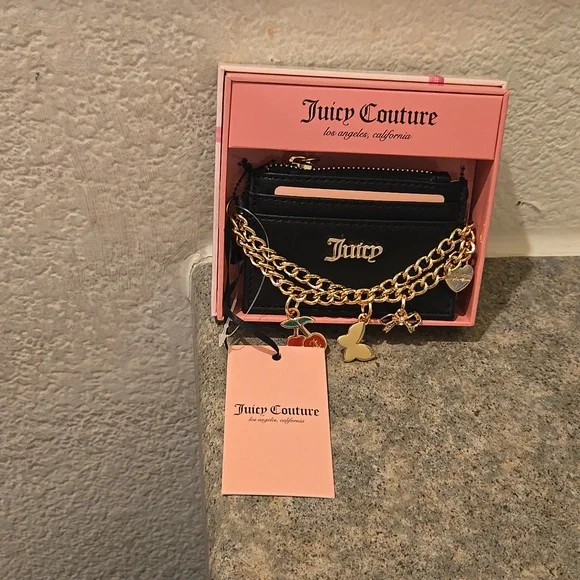 Juicy Couture  Black card holder Nwt - Picture 2 of 3